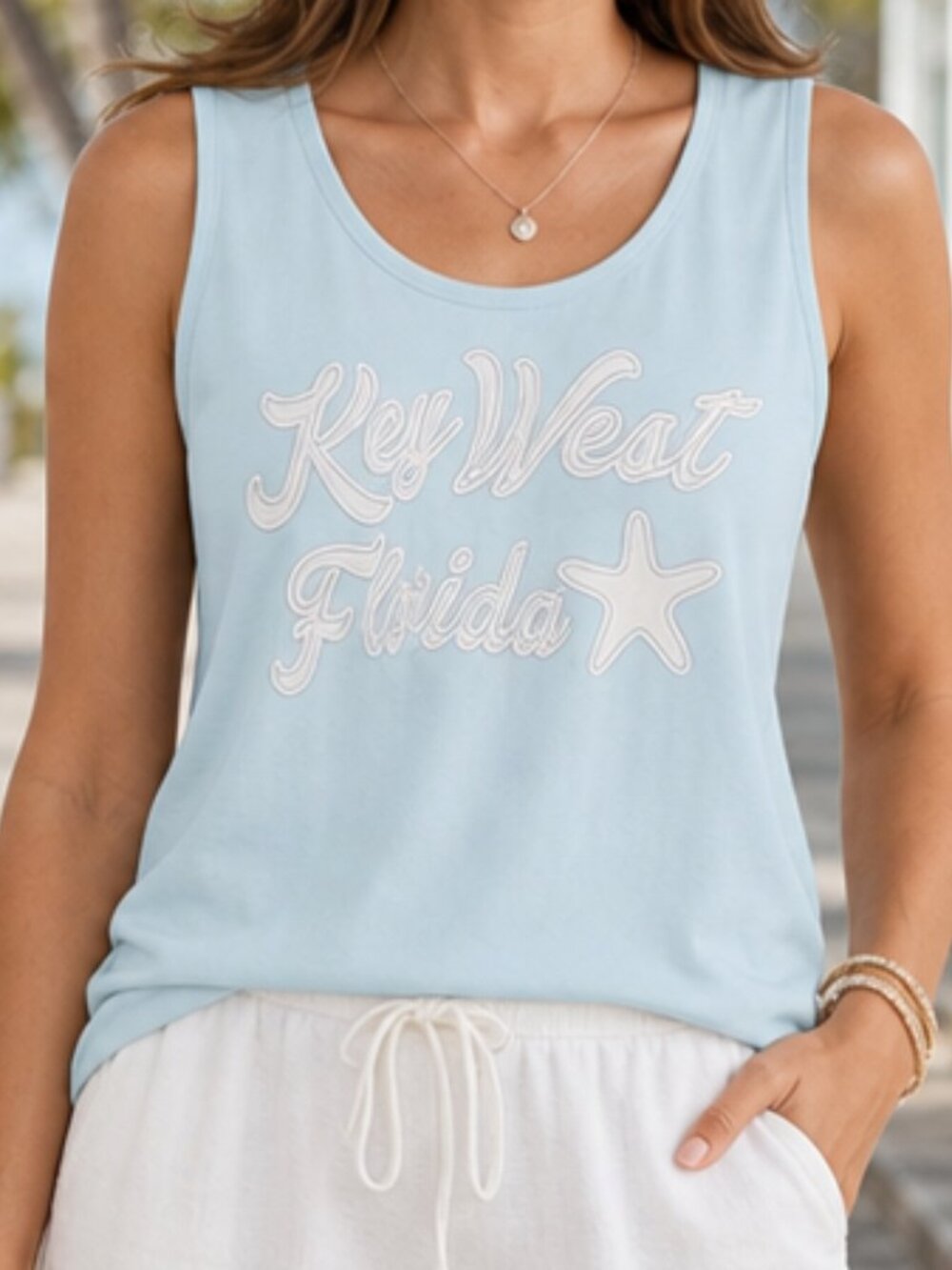 Exist NWT Key West Florida Vacation Summer Tank Small